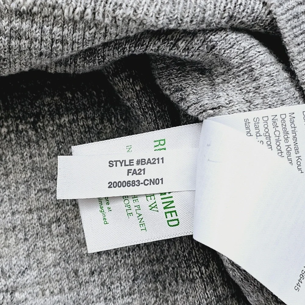 Knit for‎ J.Crew Mens XL Gray Coastal Fisherman Style Cozy Crewneck Sweater